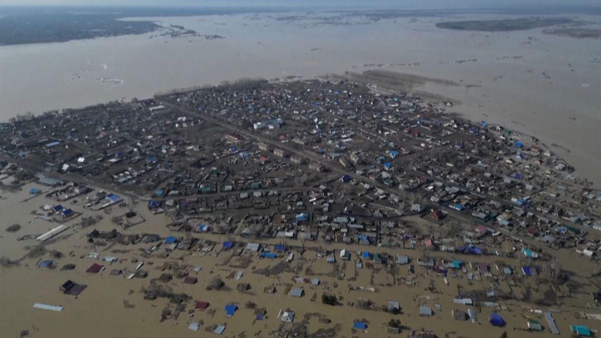 Inundaciones. Imagen obtenida de un vídeo de Agencias.