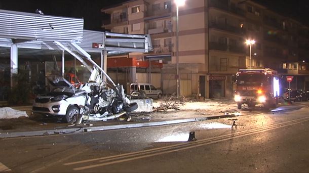 Lugar del accidente. Imagen obtenida de un vídeo de EITB Media.