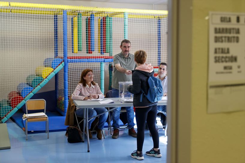 Elecciones al Parlamento Vasco. Imagen: EFE