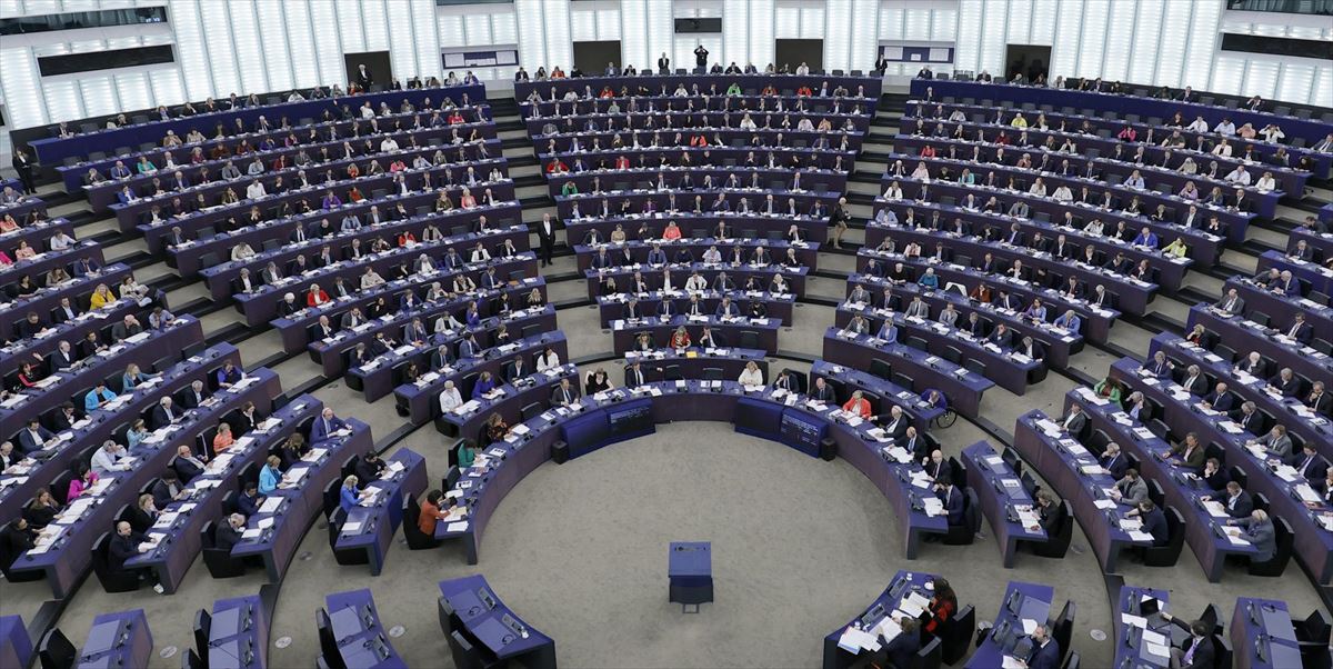 Sesión de la Eurocámara en Estrasburgo, esta semana. Foto: EFE
