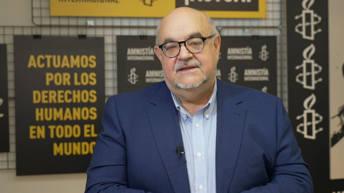 Esteban Beltrán denuncia la impunidad en España en las violaciones de derechos humanos