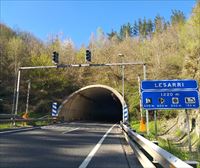 La AP-1 entre Bergara y Maltzaga se cerrará esta noche para habilitar la apertura del túnel de Lesarri