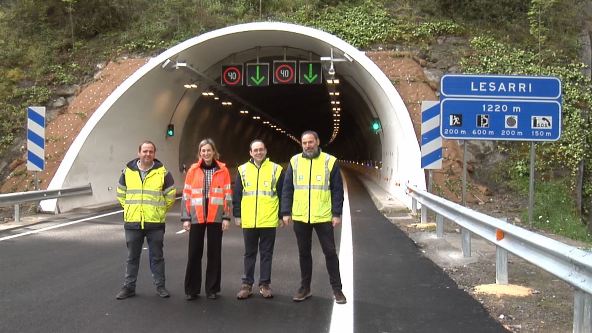 Túnel de Lesarri. Imagen obtenida de un vídeo de EITB Media.