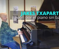 Jakes Txapartegi, un joven ciego apasionado del piano
