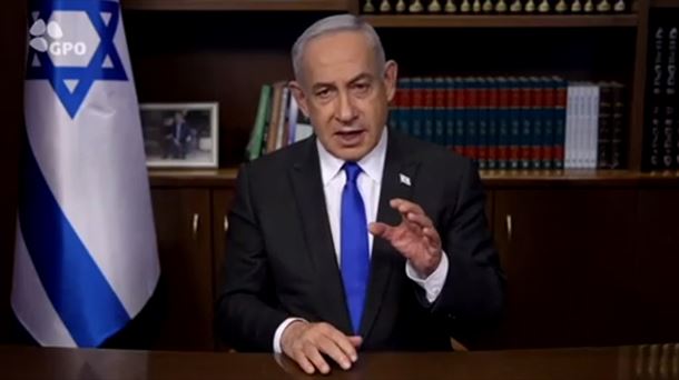 Netanyahu, en una de sus comparecencias. 