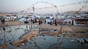 Refugiados en Rafah