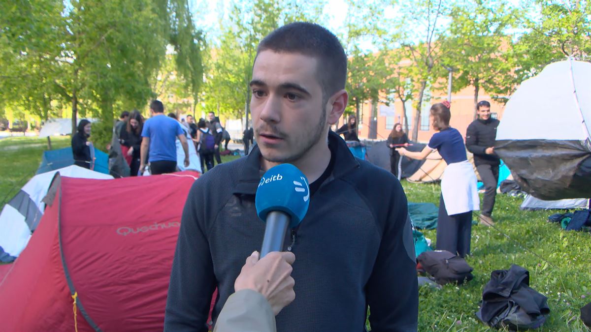 El movimiento estudiantil vasco también se une a las protestas en solidaridad con Palestina