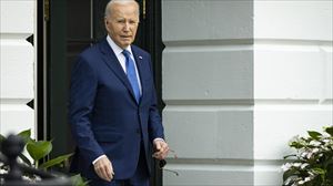 Joe Biden, atzo, Etxe Zurian