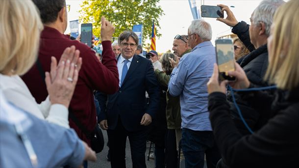 Carles Puigdemont en. Foto: EFE