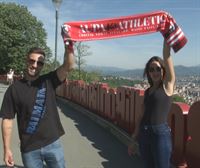 Ismael y María, 'los novios sevillanos del Athletic', viven una segunda luna de miel en Bilbao