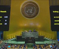 Una abrumadora mayoría de 143 estados vuelve a pedir la integración plena de Palestina en la ONU