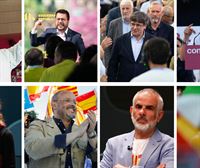 Las formaciones políticas catalanas tratan de convencer al 40 % de indecisos en el cierre de campaña