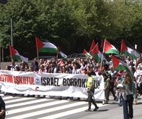 Miles de personas muestran su solidaridad al pueblo palestino