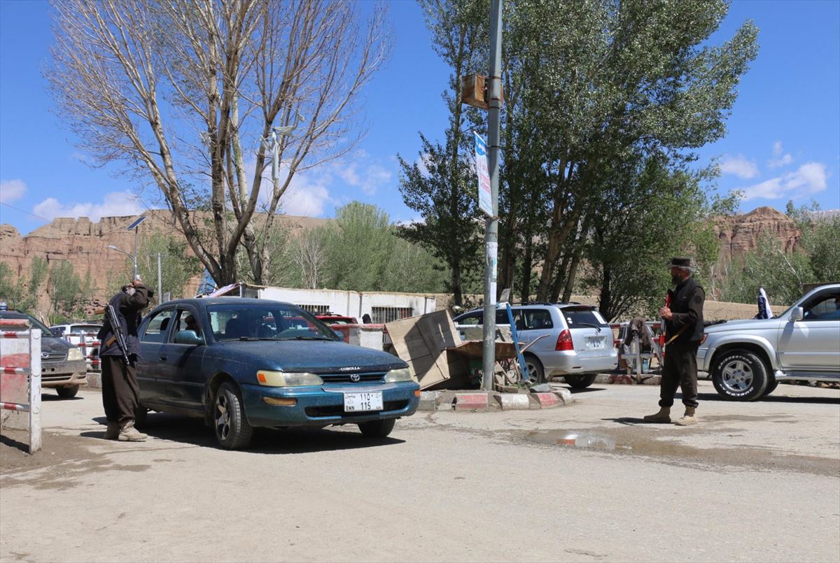 Puesto de seguridad en Bamiyán, Afganistán. Foto: EFE
