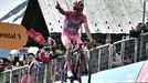 Italiako Giroko etapa nagusiaren azken kilometroak eta txirrindularien helmugaratzea