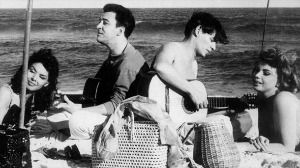 Joao Gilberto y Tom Jobim en la playa 