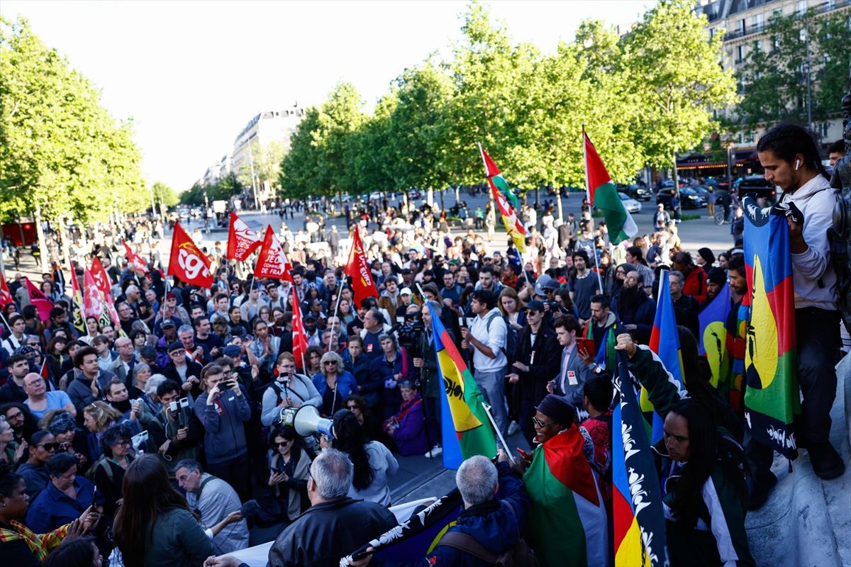 Protesta en París. Foto: EFE