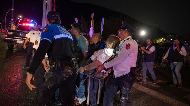 At least six dead and 50 injured when a stage collapses during an electoral rally in Mexico