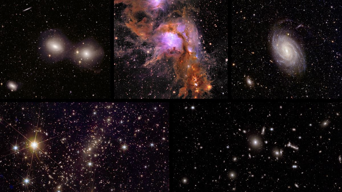 Las cinco nuevas imágenes del universo tomadas por el telesopio Euclid
