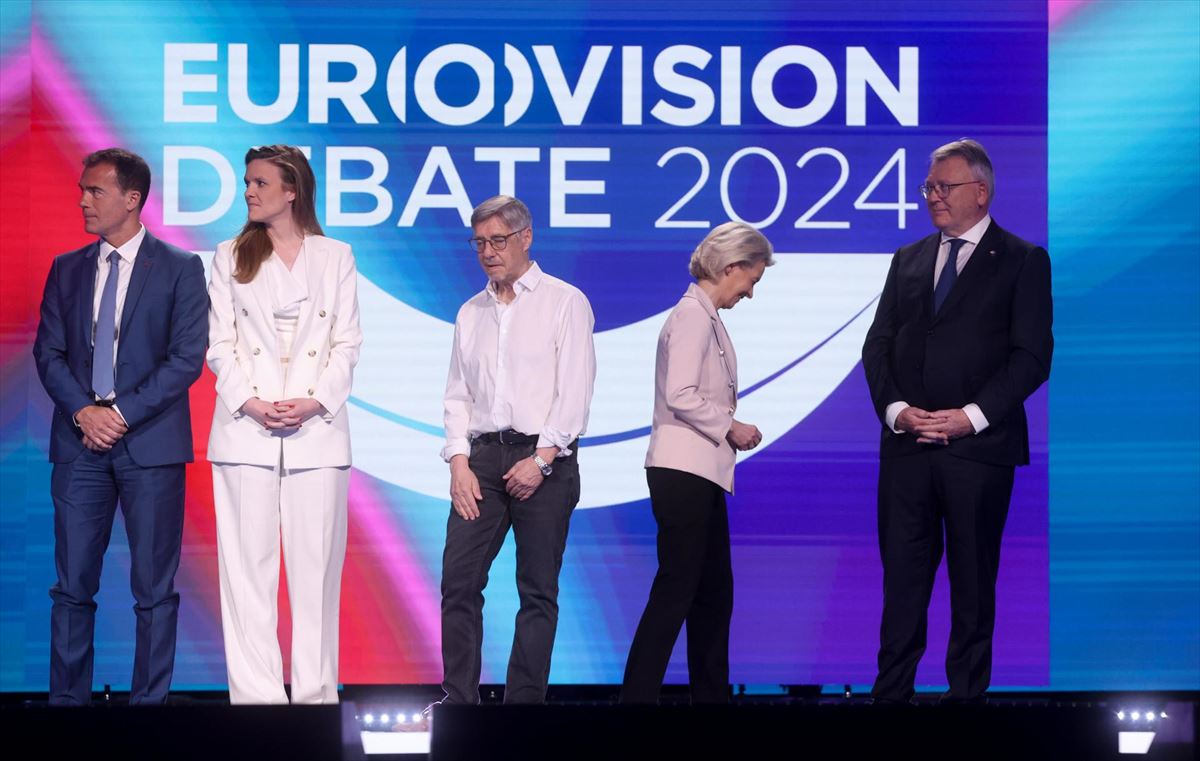 Los cinco candidatos europeos. Foto: EFE