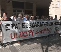La plantilla de Uliazpi se concentra contra la decisión del Supremo