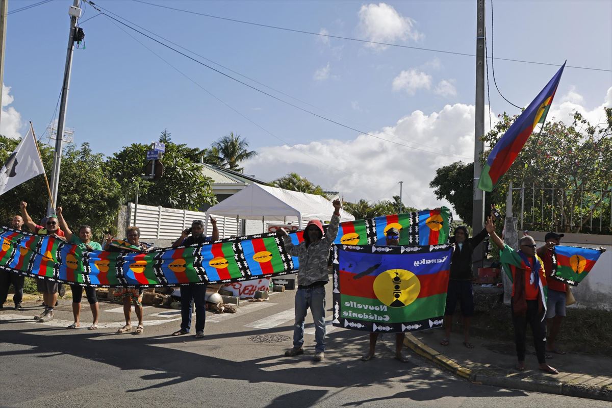 Protestas en Nueva Caledonia. Foto: EFE