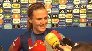 Irene Paredes: ''Ganar la Champions ante el Olympique y en este escenario es algo brutal''