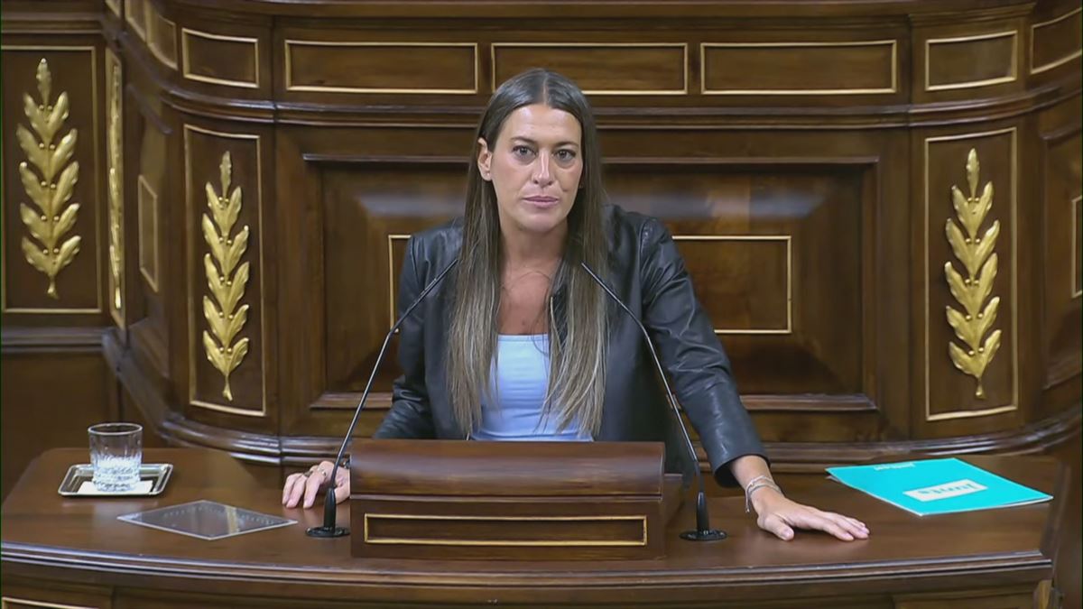 Miriam Nogueras. Imagen obtenida de un vídeo de Agencias.