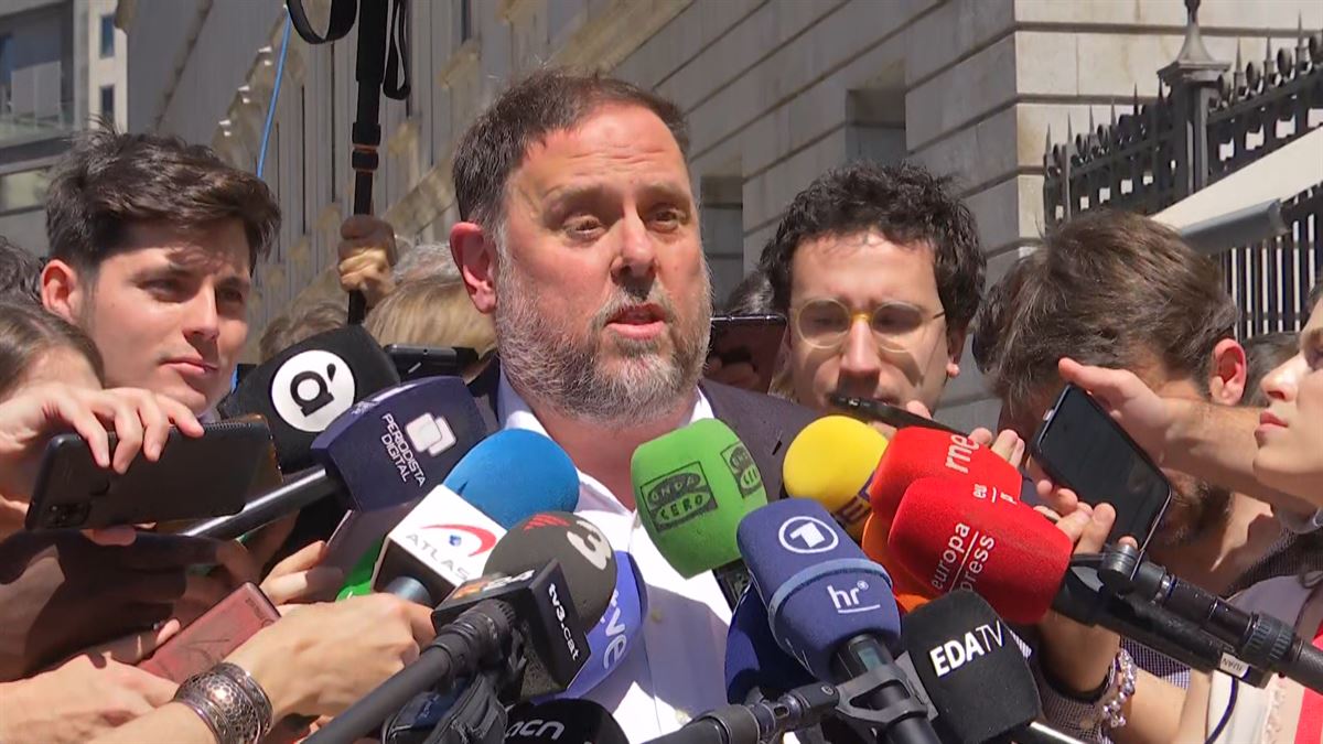 Oriol Junqueras. Imagen obtenida de un vídeo de Agencias.