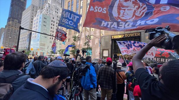 Trumpistas en Nueva York. Foto: EFE