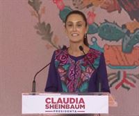 Claudia Sheinbaum agradece convertirse ''en la primera mujer presidenta de México''