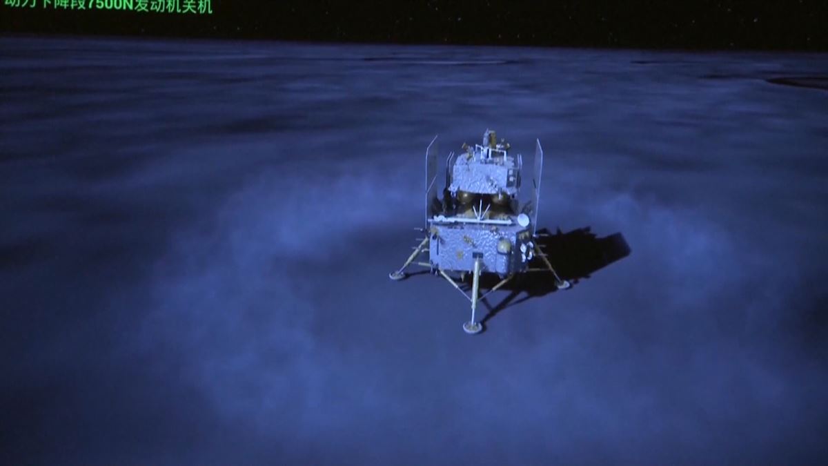Cara oculta de a luna. Imagen obtenida de un vídeo de Agencias.