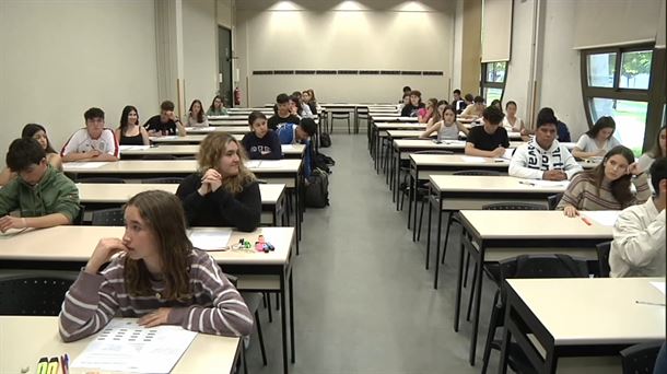 Pamplona, esta mañana. Imagen obtenida de un vídeo de EITB Media.