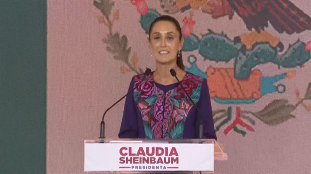IMAGEN: La candidata oficialista mexicana Claudia Sheinbaum tras su victoria. 