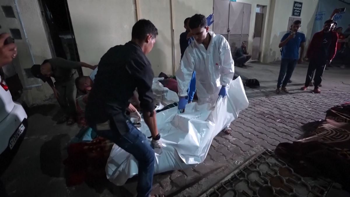 Víctimas del ataque. Imagen obtenida de un vídeo de Agencias.