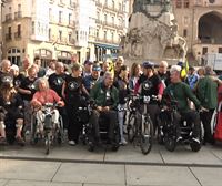 De Vitoria-Gasteiz a Roma en silla de ruedas eléctrica para dar visibilidad a las enfermedades minoritarias