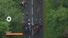 Remco Evenepoel implicado en una dura caída en la 5ª etapa del Critérium du Dauphiné