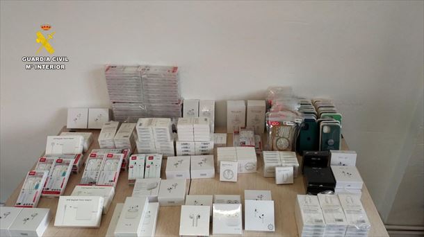 Los productos confiscados por la Guardia Civil