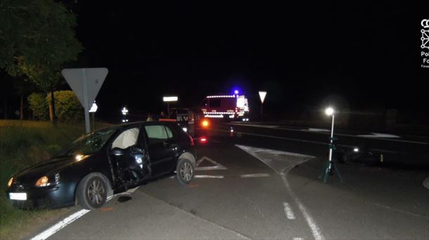 Lugar del siniestro. Foto: Policía Foral de Navarra. 