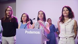 Irene Montero, tras la bajada de Podemos a dos escaños: ''No nos conformamos, es un paso necesario''