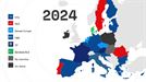 Evolución de las fuerzas políticas en Europa en la última década