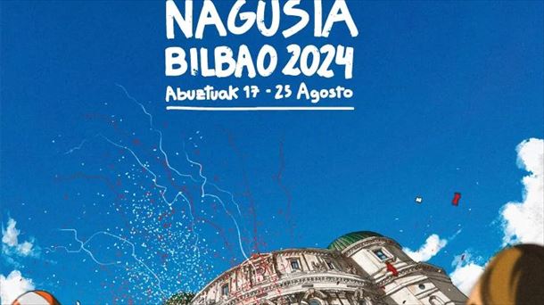 Cartel 'Azul agosto'