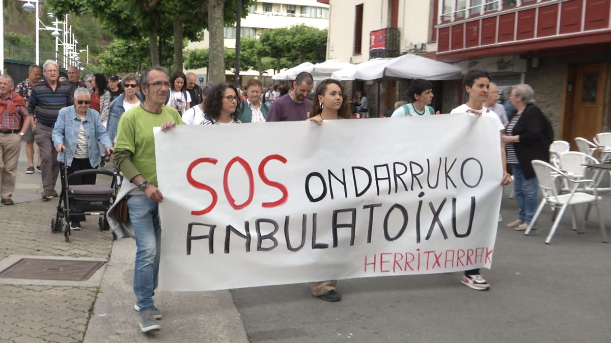 Manifestación en Ondarru