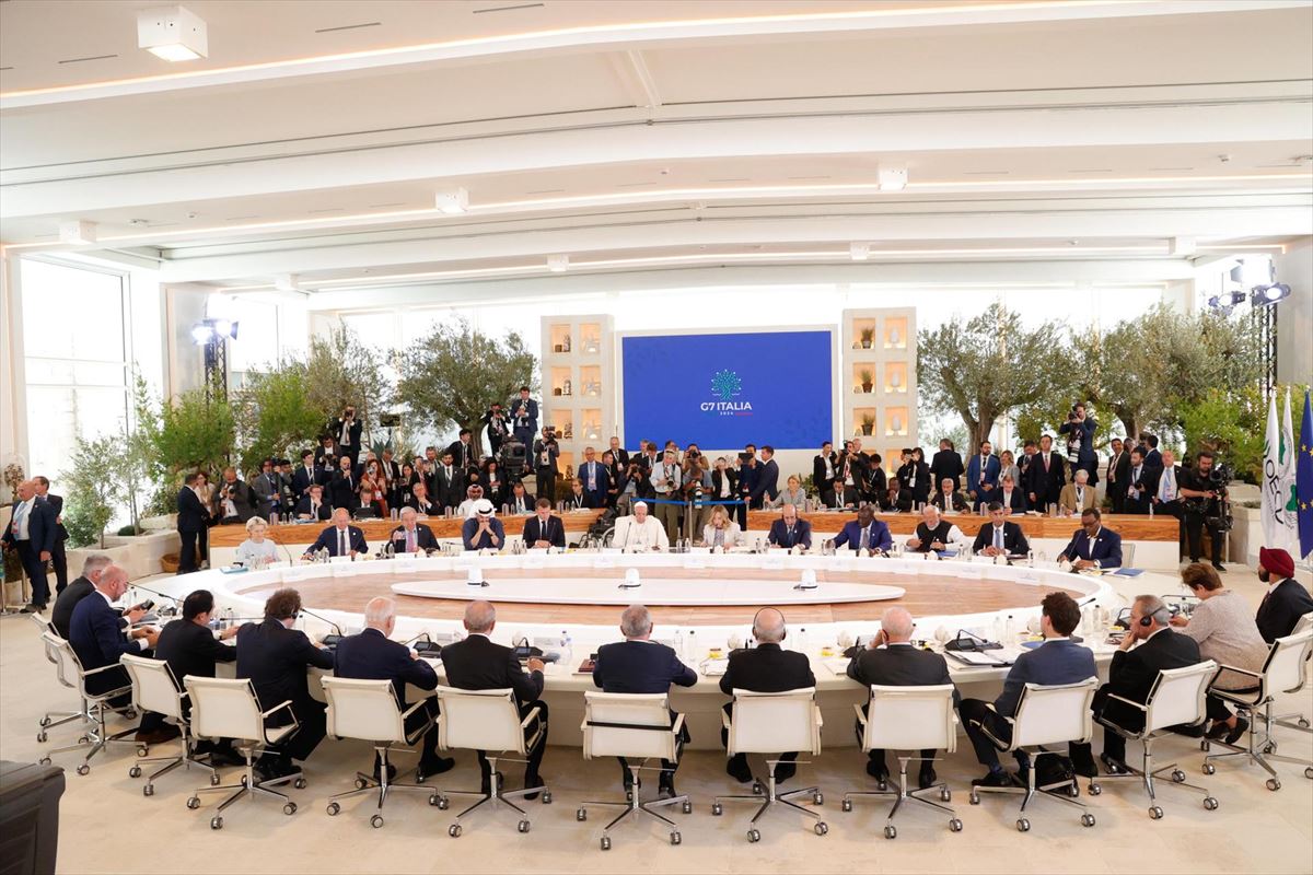 Reunión del G7 en Italia. Foto: EFE
