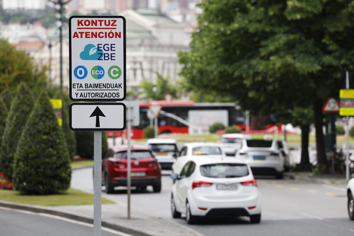 Zona de Bajas Emisiones (ZBE) en Bilbao. Foto: EFE