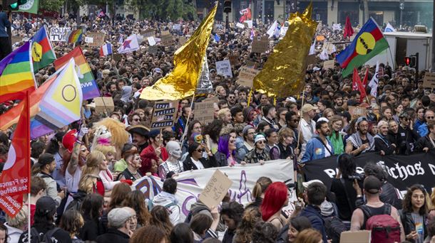 Manifestación contra la ultraderecha en Francia, Foto: EFE