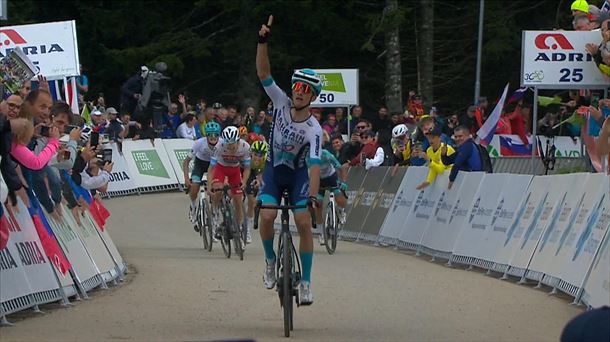 Pello Bilbao gana la etapa reina del Tour de Eslovenia.