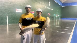Barandika y López derrotan a Erkiaga y Zabala en el Grand Slam de Markina