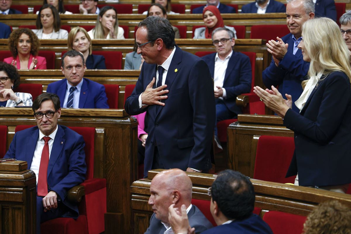 Rull, Kataluniako Parlamentuko presidente aukeratu berritan. 