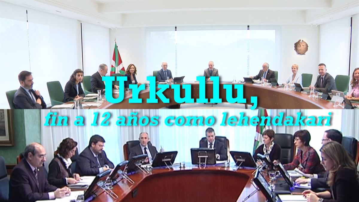 El último Consejo de Gobierno presidido por el lehendakari, Iñigo Urkullu. Imagen: EITB